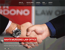 Tablet Screenshot of murdonolaw.com